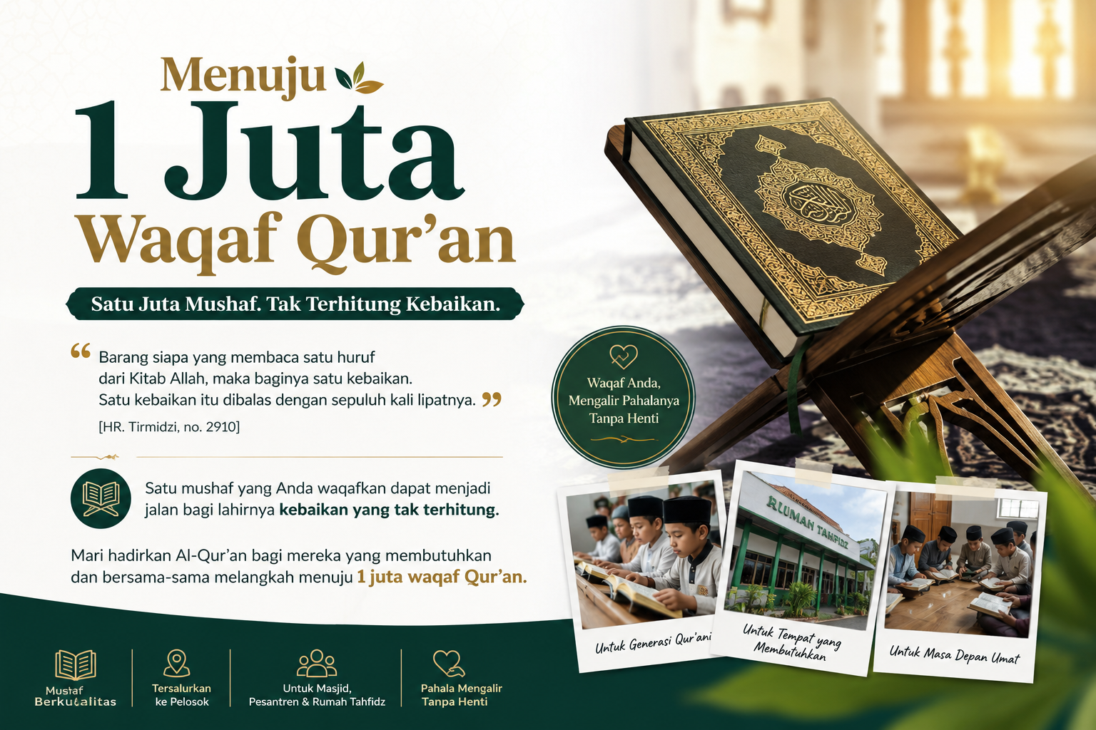 Menuju 1 Juta Waqaf Qur’an
